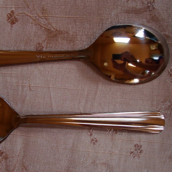 NEW Vintage ONEIDA Thor Set 36 MIDLAND Discontinued BOUILLON SPOONS - Picture 3 of 4